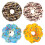 16Pièces Donuts Simulation Aliments Artificiels Jouets Couleurs Vives 1