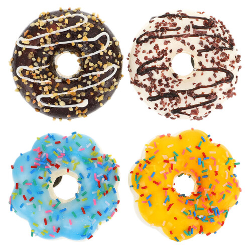 16Pièces Donuts Simulation Aliments Artificiels Jouets Couleurs Vives