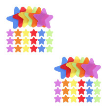 60Pièces Points Étoilés Multicolores Autocollants Tapis Pour Enfants