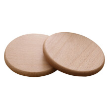 4Pièces Dessous De Tasse En Bois Antidérapant Protection Table Marron