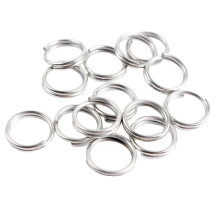 Stainless Steel Split Ring Snap Ring Fishing Fishing Split Ring Fishing Circle Heavy Split Ring Chain-Turning Tackle