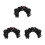 3Pièces Headbands Corne Argentée Et Rose Décor Gothique Halloween 4