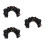 3Pièces Headbands Corne Argentée Et Rose Décor Gothique Halloween 6