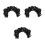 3Pièces Headbands Corne Argentée Et Rose Décor Gothique Halloween 7