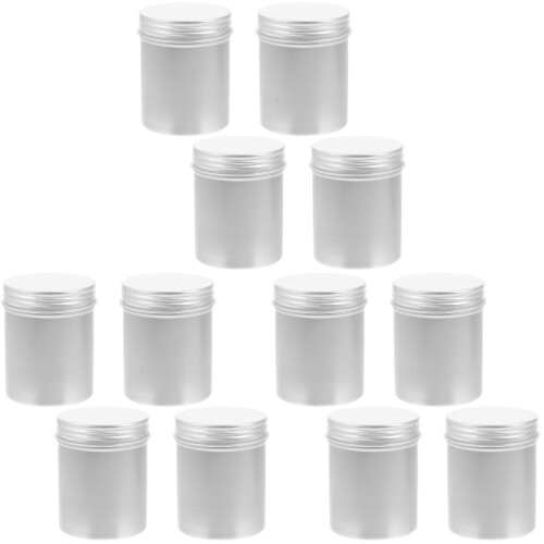 12Pièces Boîtes Aluminium Argentées Élégantes Pour Maison 1