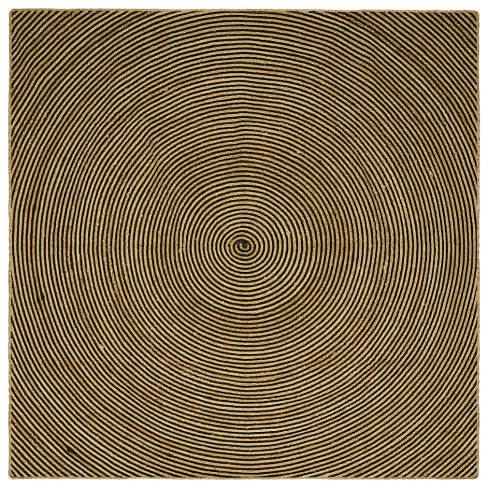 Vidaxl Area Rugs Black 300 X 300 Cm Jute