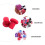 4Pièces Bouchons Silicone Pour Vin Décoratifs Faciles À 4