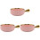 3Pièces Bols Créatifs En Céramique Rose Anse Confortable 2