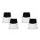 4Pièces PVC Étanche Multi Pour Lights Moving Head Outdoor 5