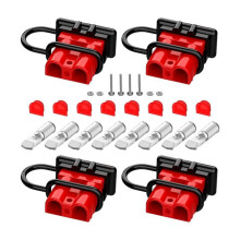 Conector para Anderson, Bateria de Calibre 50AMP 6-12 Conexão Rápida com Plugue Contra Poeira 12V-36V Desconexão Do Plugue para Anderson