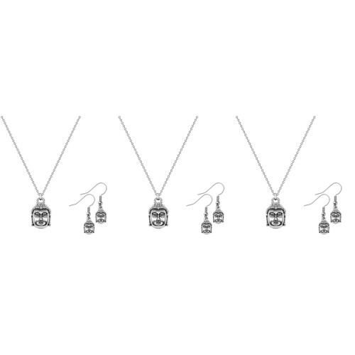 3Ensembles Femme Chic Boucles Argent Élégant 2