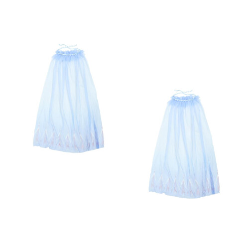 2Pièces Cape Cosplay Fête Mascarade Accessoire Élégant 1