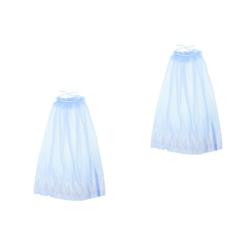 2Pièces Cape Cosplay Fête Mascarade Accessoire Élégant 2