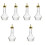 6Pièces Shaker Verre Pour Bartender Usage Professionnel Bar 6