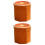 2Pièces Tabourets Ottomans Fruits Orange Pliables Assise Confortable 4