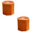 2Pièces Tabourets Ottomans Fruits Orange Pliables Assise Confortable 5