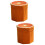 2Pièces Tabourets Ottomans Fruits Orange Pliables Assise Confortable 6