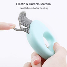 Pet Lice Comb, Cat and Dog Hair Removal Comb, Cat Ear Shell Comb, Pet Comb, Supplies 9X10cm (Random Color)