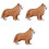 3Pièces Accessoire Décorative Chien Design Authentique 2