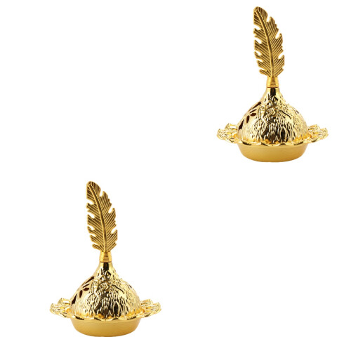2Pièces Cendrier Miniature En Alliage Pour Encens 1