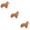 3Pièces Accessoire Décorative Chien Design Authentique 8