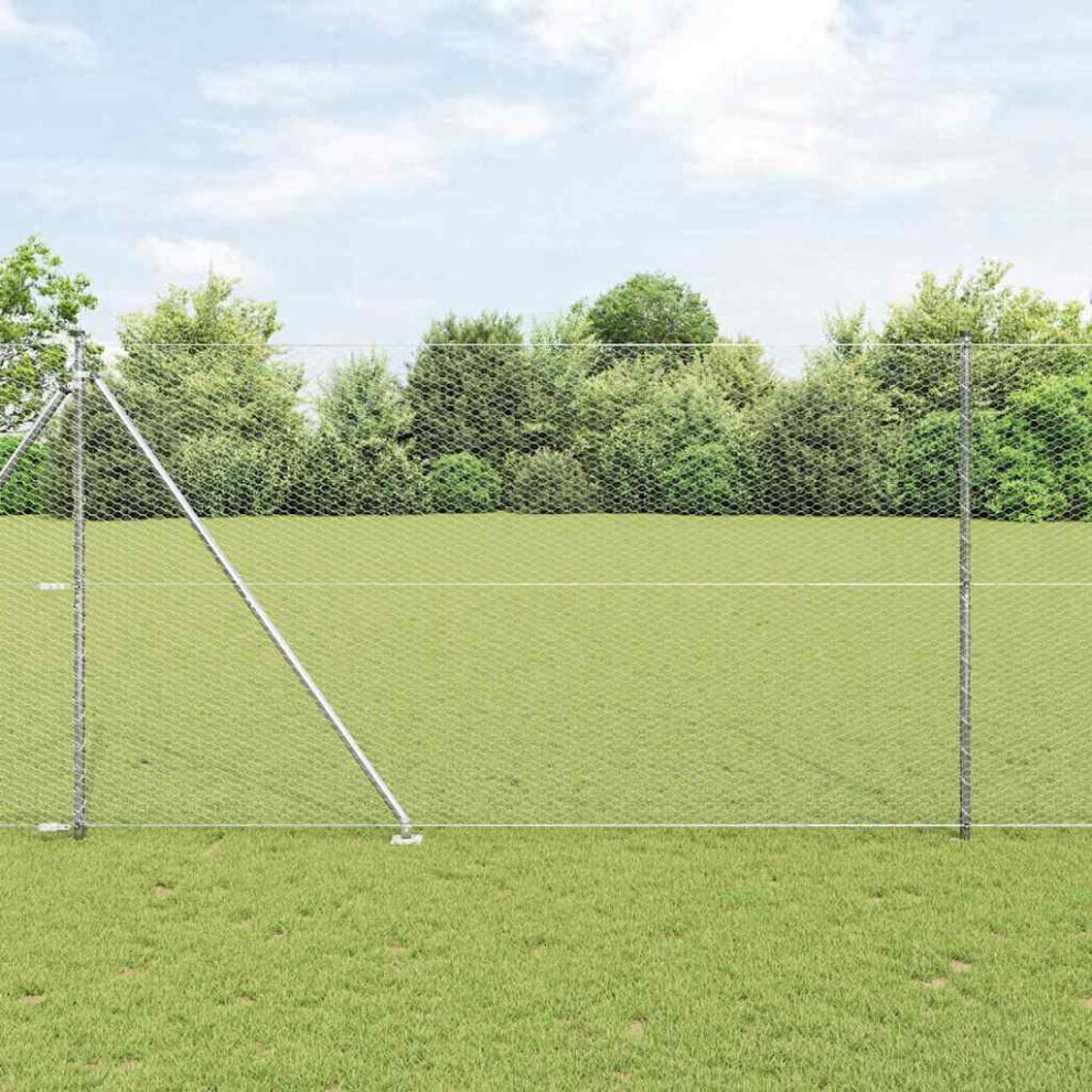 Vidaxl Welded Wire Fence With Spikes 100 X 1.5 M (W X H)