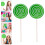 8Pièces Accessoires Photo Sucettes Vertes Simulation 8