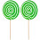 8Pièces Accessoires Photo Sucettes Vertes Simulation 9