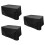 3Pièces Housses De Table Chaise Extérieur Noir 6