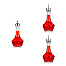 3Pièces Outils Bar Shaker Argenté En Verre Résistant Pour Cocktails