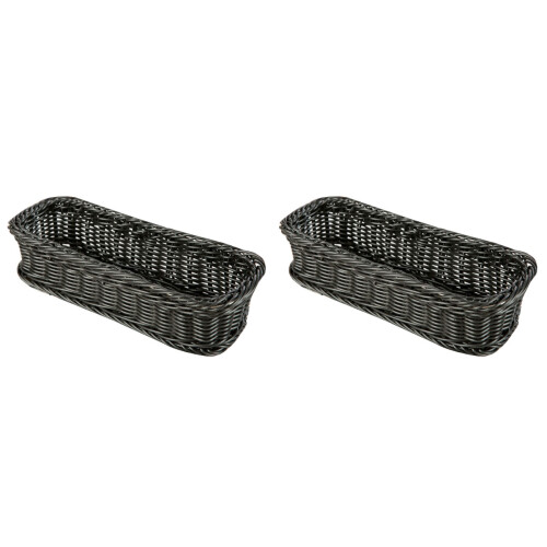 2Pièces Panier Multifonction Imitation Rotin Pour Maison