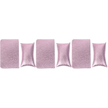 6St Handpad Paars PU Draagbaar Voor Nagelsalon En Manicure