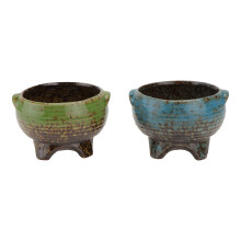 4Pièces Cache-Pot Céramique Décoratif Pour Succulentes Style Simple