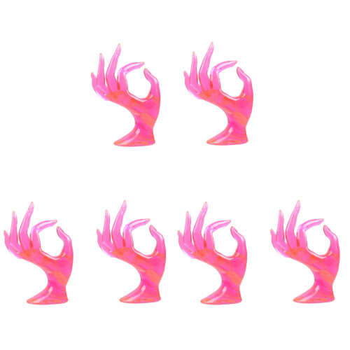 6Pièces Porte- Rose Main Pour Exposition Bijoux