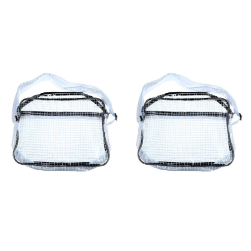 2St Stevige Zwarte Transparante Toolbag Voor En Computer