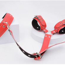 Bondage Kit Rugleuningen Fetish Erotische Speeltjes voor Koppels Vrouw Mannen Slave Halsbanden Handboeien Ketting Volwassen Spelletjes D
