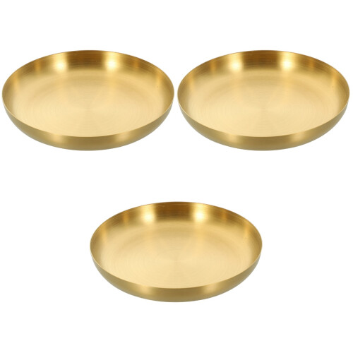 3Pièces Assiette De Service En Acier Pour 1