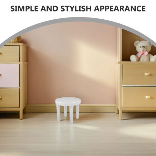3Pièces Tabourets Blancs Stables Pour Enfants 2