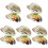 30Pièces Répliques Huîtres Décoratives PVC Multicolores Durable 2