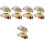 30Pièces Répliques Huîtres Décoratives PVC Multicolores Durable 3