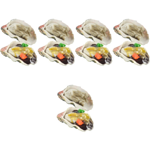 30Pièces Répliques Huîtres Décoratives PVC Multicolores Durable 2