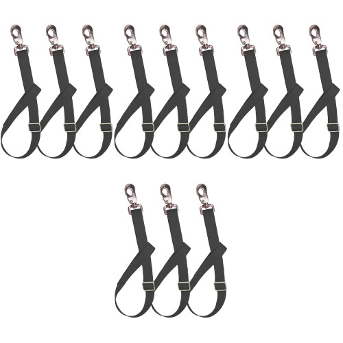 12Pièces Crochets Réglables En Nylon Noir Pour Sangles De Seaux 1