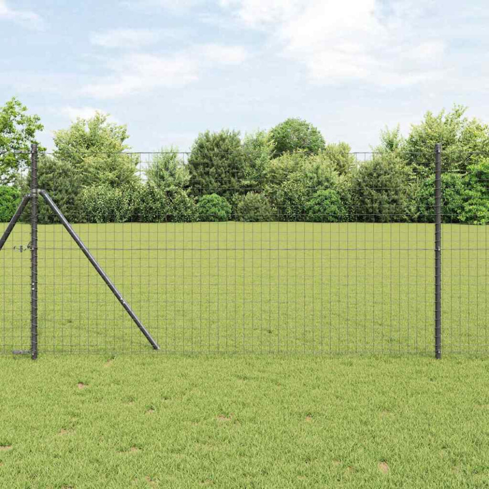 Vidaxl Ground Fix Welded Wire Fence 25 X 1.2 M (W X H)