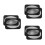 6Pièces Grille Ventilée Haut-Parleur Auto Poly Acier Noir Décorative 7