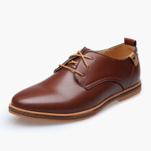 (Brown,EU44)Moda Informal Cuero PU Hombres Zapatos de Negocios Us Talla 613 Marrón Azul Negro