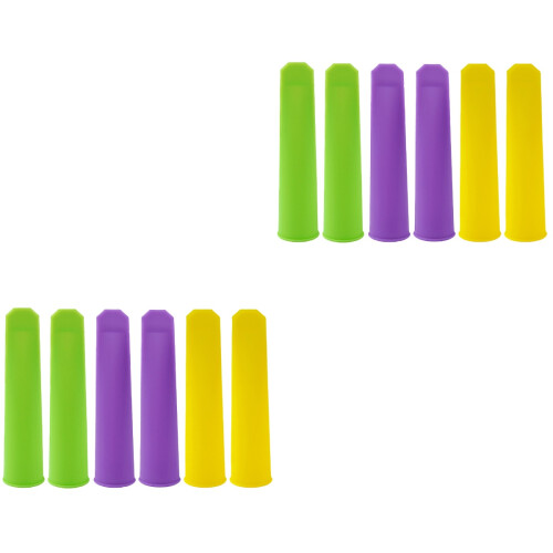 12Pièces Moules Crème Silicone Odeur Colorés 2
