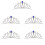 5Pièces Tiara Bijoux Cheveux Légers 5
