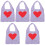 5Pièces Shopping Mesh Violet Transport 3