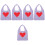 5Pièces Shopping Mesh Violet Transport 4