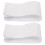 2Pièces Brassards Blancs Nylon DIY Ajustables Football 7